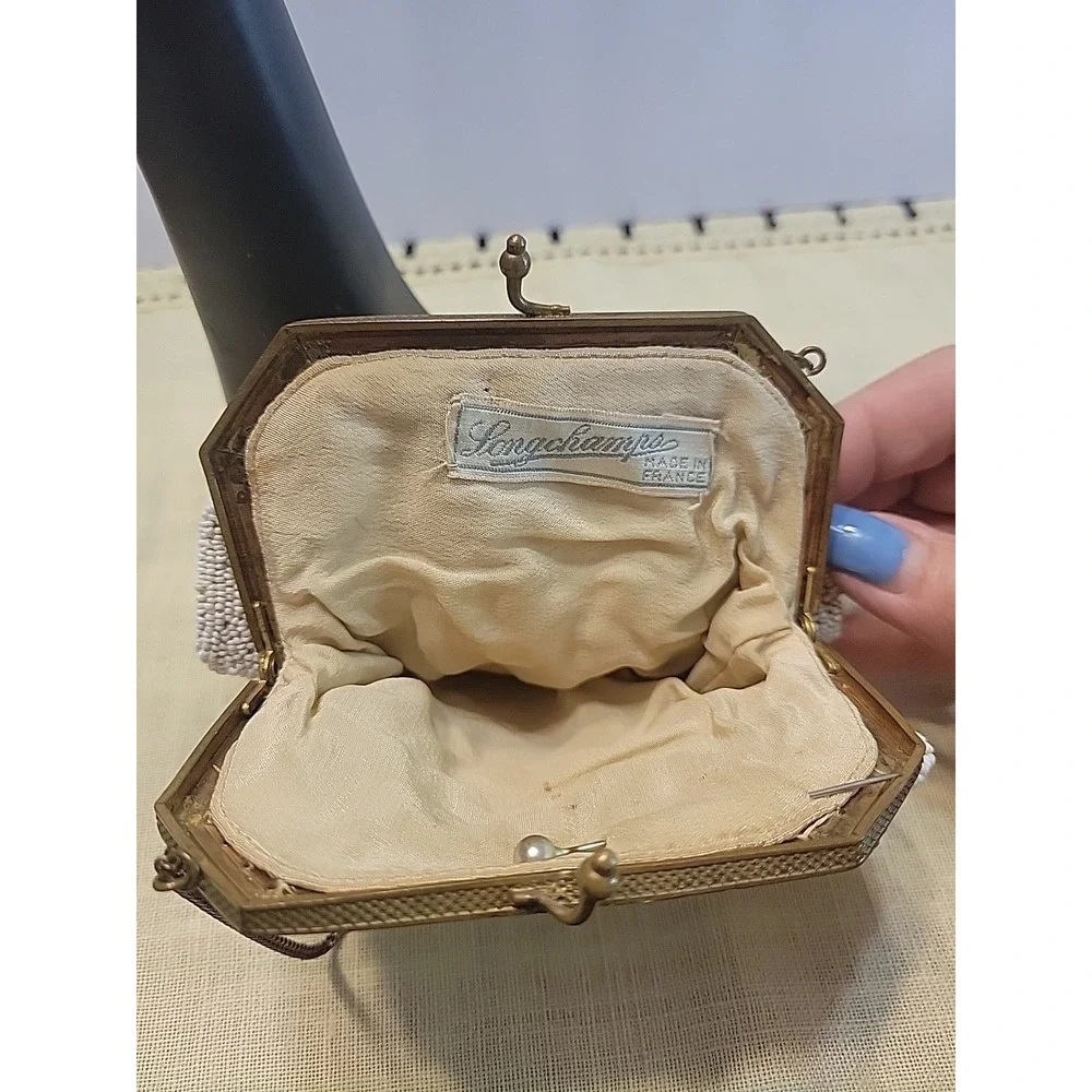 Vintage Longchamps France Beaded‎ Purse